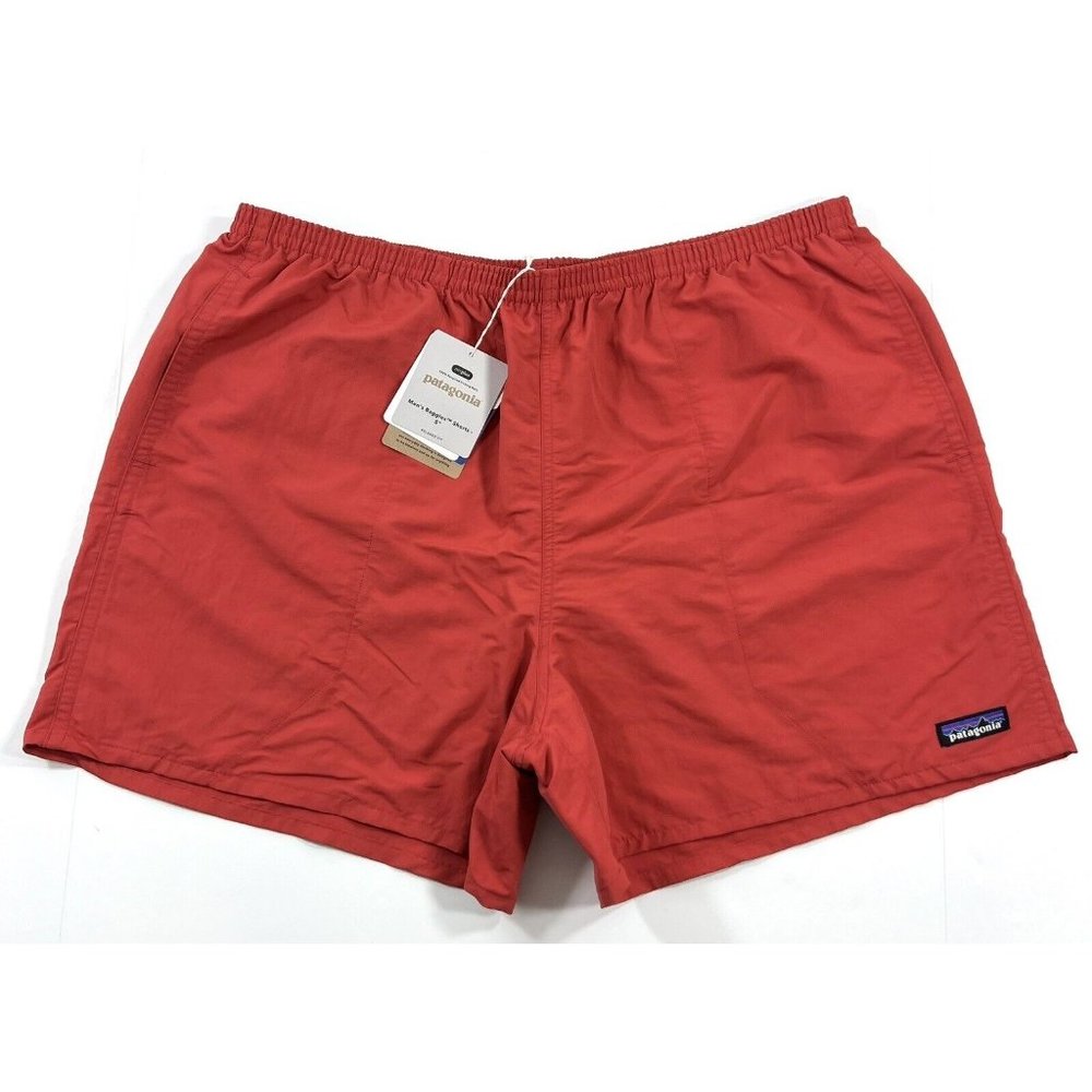 Patagonia Mens Size 2XL Baggies Shorts Relaxed 5" Red Mesh Lined Drawstring Swim